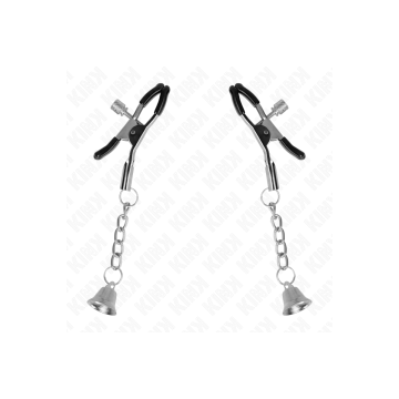 KINK - PINCES À TÉLÉTON PENDENTIF CLOCHE ARGENT 6 CM - KINK NIPPLE GR…