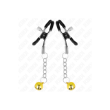 KINK - PINCES À METON PENDENTIF JINGLE BELL OR 6 CM - KINK NIPPLE GRI…