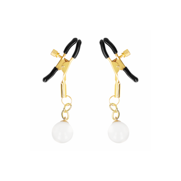 KINK - PINCES À METON BILLES DE VERRE OR 6 CM - KINK NIPPLE GRIP - Pi…