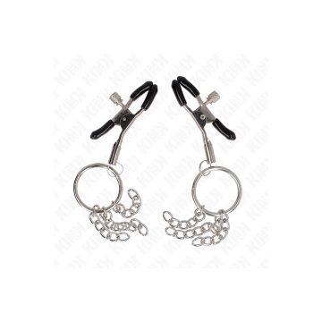 KINK - MORSETTO PER CAPEZZOLO O RING E CATENELLA ARGENTO 6 CM - KINK…