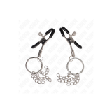 KINK - O RING NIPPLE CLAMP AND LITTLE CHAIN SILVER 6 CM - KINK NIPPLE…