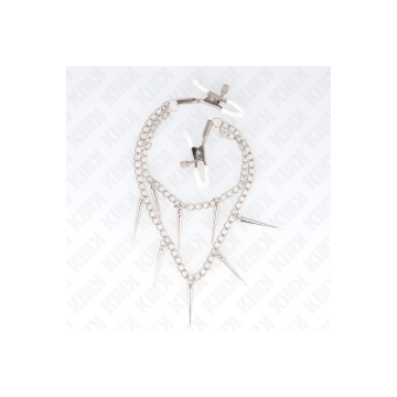KINK - PINCES À METELIER AVEC CHAÎNES À POINTES 30 CM - KINK NIPPLE G…
