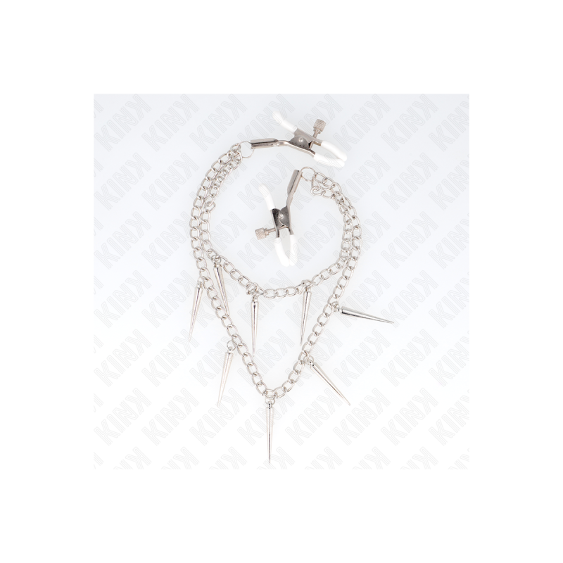 KINK - PINZE PER CAPEzzoli CON CATENE A SPUNTE 30 CM - KINK NIPPLE GR…