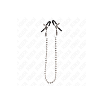 KINK - MORSETTI PER CAPEZZOLI A CATENA DI PERLINE 30 CM - KINK NIPPLE…