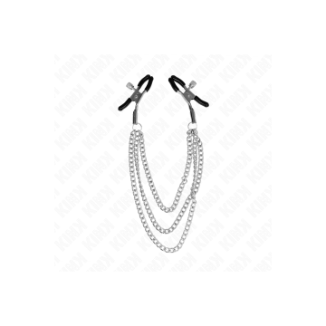 KINK - PINCES À METELIER AVEC 3 CHAÎNES ARGENT 20/23/28 CM - KINK NIP…