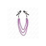 KINK - PINCES À METELIER AVEC 3 CHAÎNES VIOLET 20/23/28 CM - KINK NIP…