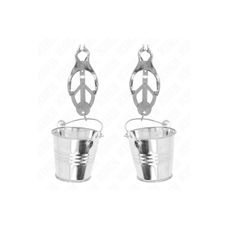 KINK - PINZE PER CAPEZZOLI TRIFOGLIO GIAPPONESE CON SECCHIELLI ARGENT…