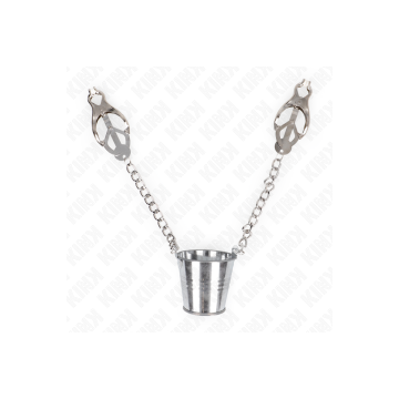 KINK - PINZE PER CAPEzzoli CON SECCHIO ARGENTO - KINK NIPPLE GRIP - M…