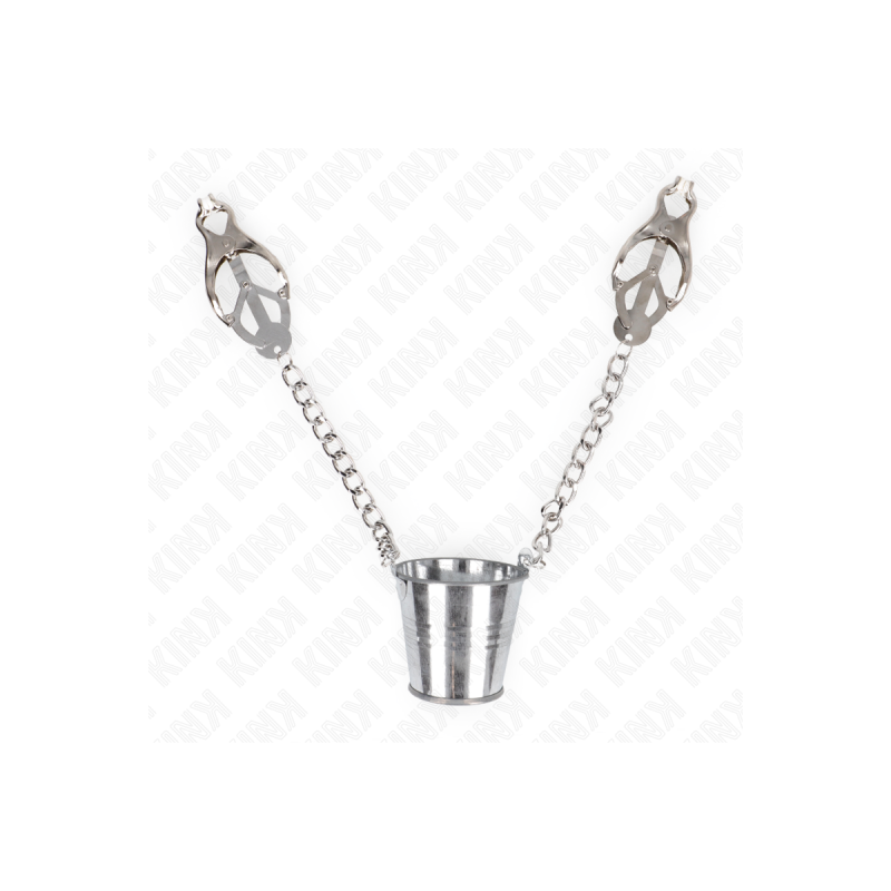 KINK - PINCES À METELIER AVEC SEAU ARGENT - KINK NIPPLE GRIP - Pinces…