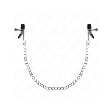 KINK - PINCES À TAMELON CHAÎNE PLATE ARGENT 34 CM - KINK NIPPLE GRIP…