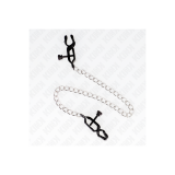 KINK - MORSETTI PER CAPEZZOLI A CATENA PIATTA ARGENTO 30 CM - KINK NI…