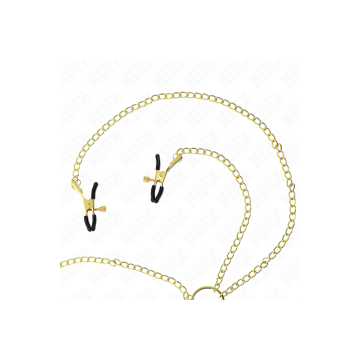 KINK - 4 Nippel- und Kitzlerklammern, verstellbar, Gold - KINK NIPPLE…