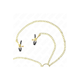KINK - 4 Nippel- und Kitzlerklammern, verstellbar, Gold - KINK NIPPLE…