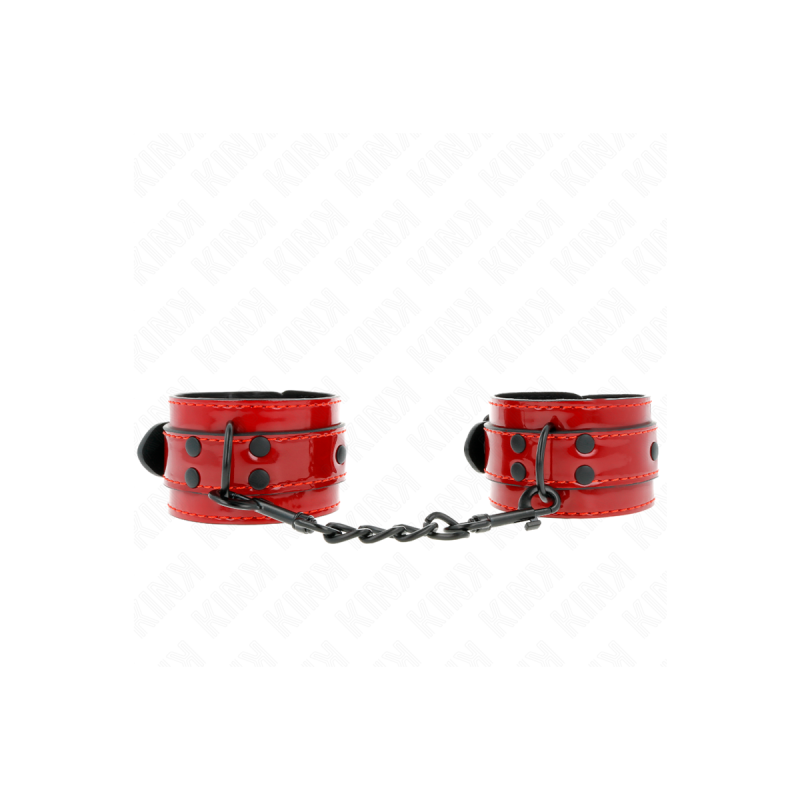 KINK - DUNKELROTE HANDGELENKMANSCHETTEN 23 X 5 CM - KINK WRIST RESTRA…
