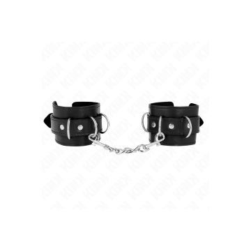 KINK - 3 D-RING WRIST RESTRAINTS ADJUSTABLE BLACK 17.5-25 CM X 6 CM -…