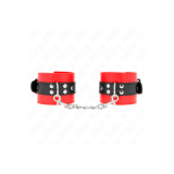 KINK - APPUI-POIGNETS ROUGE AVEC CEINTURE NOIRE RÉGLABLE 17-28 CM X 6…