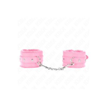 KINK - POGGIPOLSI PREMIUM RIVESTITI IN PELLICCIA ROSA CON CINTURA ROS…