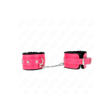 KINK - APPUI-POIGNETS DOUBLÉS DE FOURRURE PREMIUM NOIR AVEC CEINTURE…