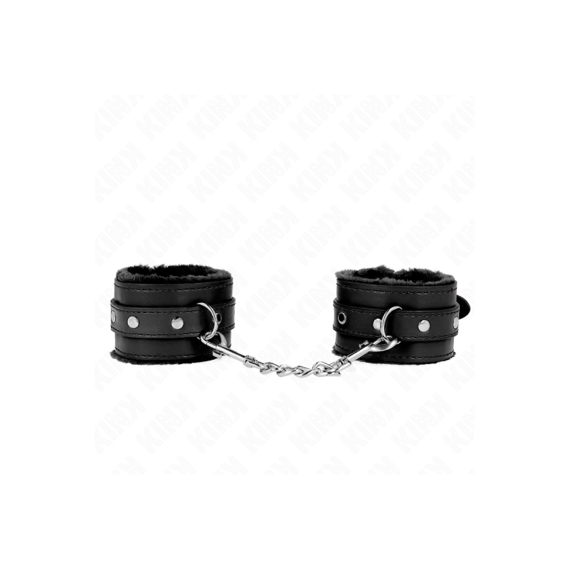 KINK - RESISTENZA DA POLSO PREMIUM FODERATA IN PELLICCIA NERA CON CIN…