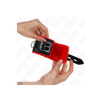 KINK - APPUI-POIGNETS DOUBLÉS DE FOURRURE AVEC TROUS CARRÉS CEINTURE…