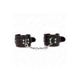 KINK - RESISTENZA DA POLSO NERA CON FODERA ROSSA REGOLABILE 20-28 CM…