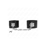 KINK - WRIST RESTRAINTS WITH PADLOCK CLOSURE BLACK ADJUSTABLE 16-23 C…
