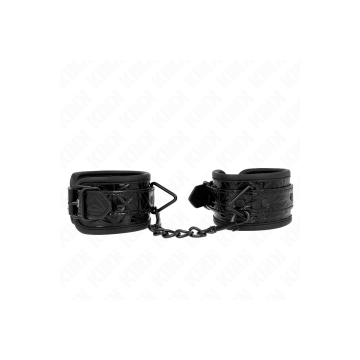 KINK - DIAMOND PATTERN WRIST RESTRAINTS BLACK ADJUSTABLE 17-26 CM X 5…