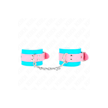 KINK - CUTE WRIST RESTRAINTS BLUE / PINK ADJUSTABLE 16-28 CM X 5 CM -…