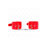 KINK - GLÄNZENDE HANDMANSCHETTEN ROT VERSTELLBAR 23-33 CM - KINK WRIS…