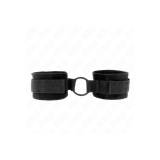 KINK - BEGINNER PELZ HANDMANSCHETTEN 25 CM MIT O-RING 4 CM SCHWARZ VE…
