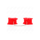 KINK - LACE ELASTIC WRIST RESTRAINTS RED - KINK WRIST RESTRAINT - Fix…