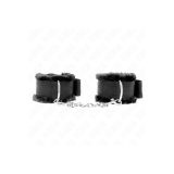 KINK - FURRY LINED WRIST RESTRAINTS BLACK ADJUSTABLE 17-31 CM X 7 CM…
