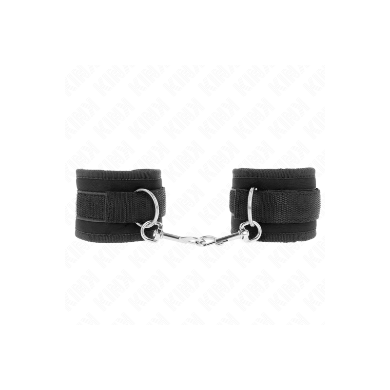 KINK - TENUTA DA POLSO IN NYLON HOOK&LOOP NERA MODELLO 2 REGOLABILE 1…