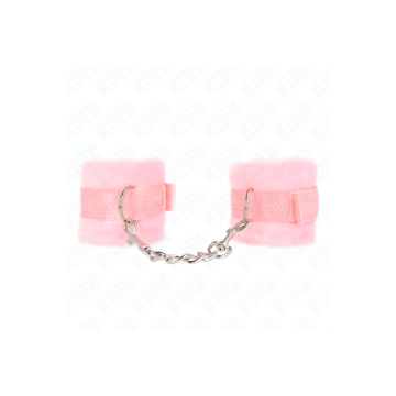KINK - MANCHETTES DÉBUTANT EN FOURRURE ROSE 30 X 7 CM - KINK WRIST RE…
