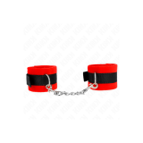 KINK - MANCHETTES DÉBUTANT EN FOURRURE NOIR-ROUGE 30 X 7 CM - KINK WR…