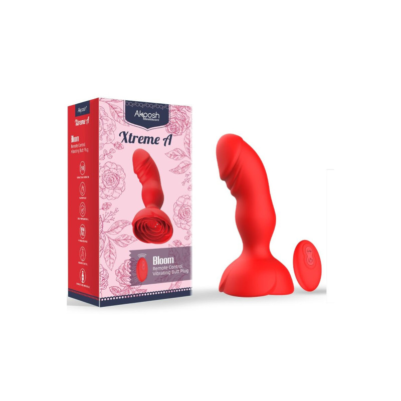 ARMONY - EXTREME A BLOOM VIBRATORE ROSE E TELECOMANDO PLUG ANALE ROSS…