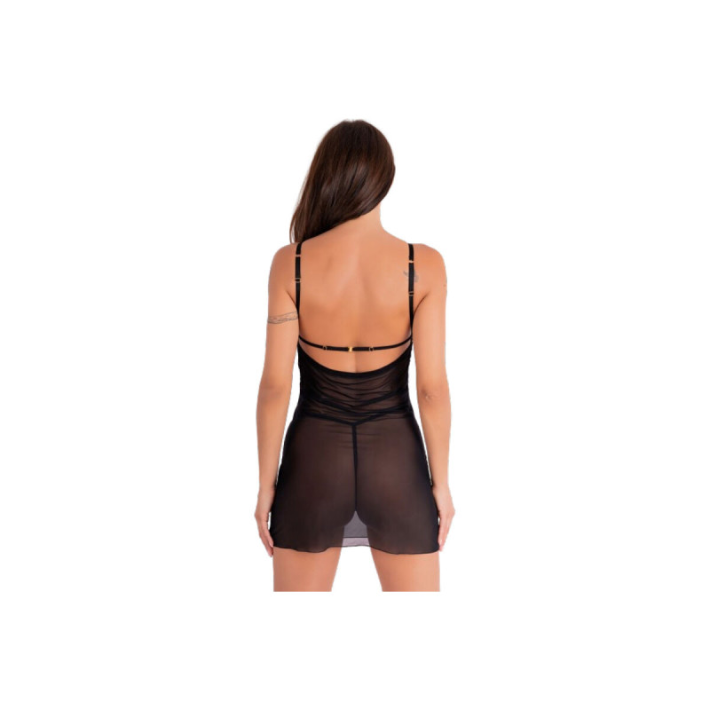Livco Corsetti Fashion - Krolina Lc 90734 Chemise + Tanga Negro