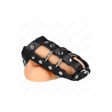 KINK - ADJUSTABLE PENIS CAGE WITH LOCK - KINK RING POWER - BDSM metal…