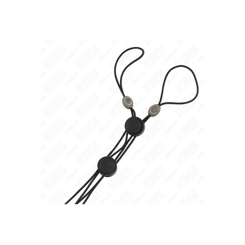 KINK - MORSETTI PER CAPEZZOLI CON ELASTICO NERO - KINK NIPPLE GRIP -…