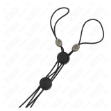 KINK - PINZAS PARA PEZONES DETALLE NEGRO CON ELÁSTICO NEGRO