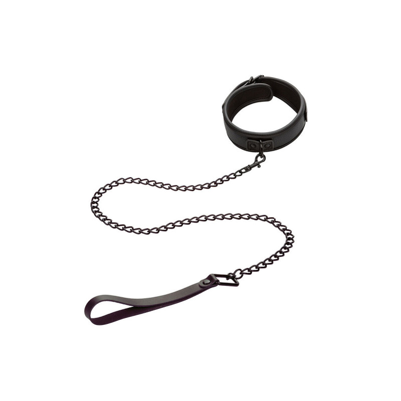 Calexotics - Nocturnal Collar Y Correa Cuero Ajustable Negro |