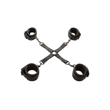 Calexotics - Nocturnal Conector Hog Tie Cuero Ajustable Negro |