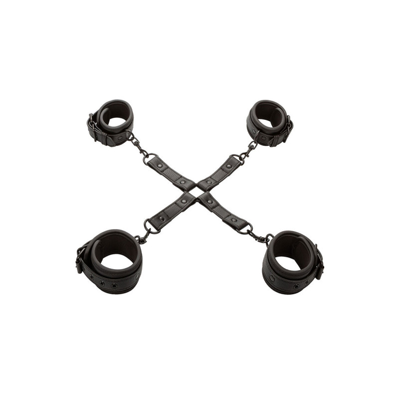 Calexotics - Nocturnal Conector Hog Tie Cuero Ajustable Negro |