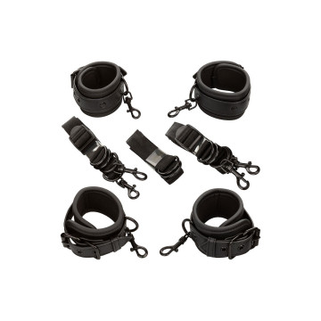 Calexotics - Nocturnal Restricciones De Cama Cuero Ajustable Negro