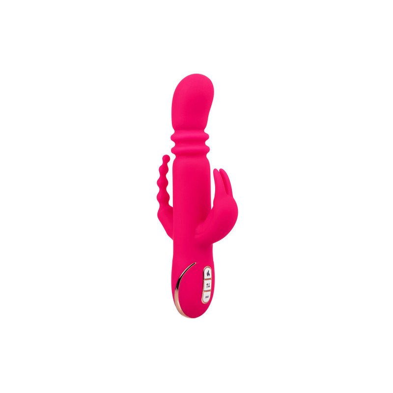 Calexotics - Jack Fantasy Triple Vibrador Calentable Rabbit Rosa |