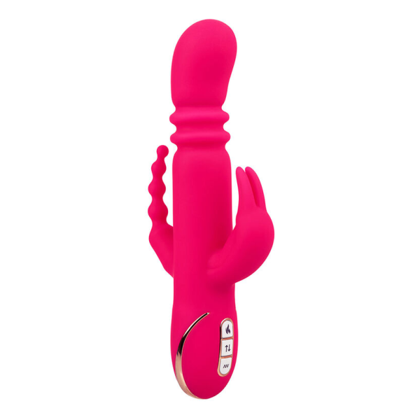 CALEXOTICS - JACK FANTASY VIBRATORE TRIPLO RISCALDATO ROSA CONIGLIO
