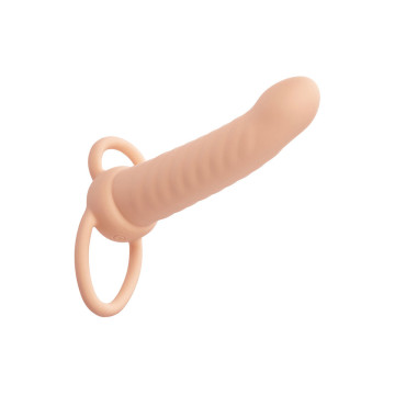Calexotics - Maxx Doble Penetrador Acanalado 10 Vibraciones Natural