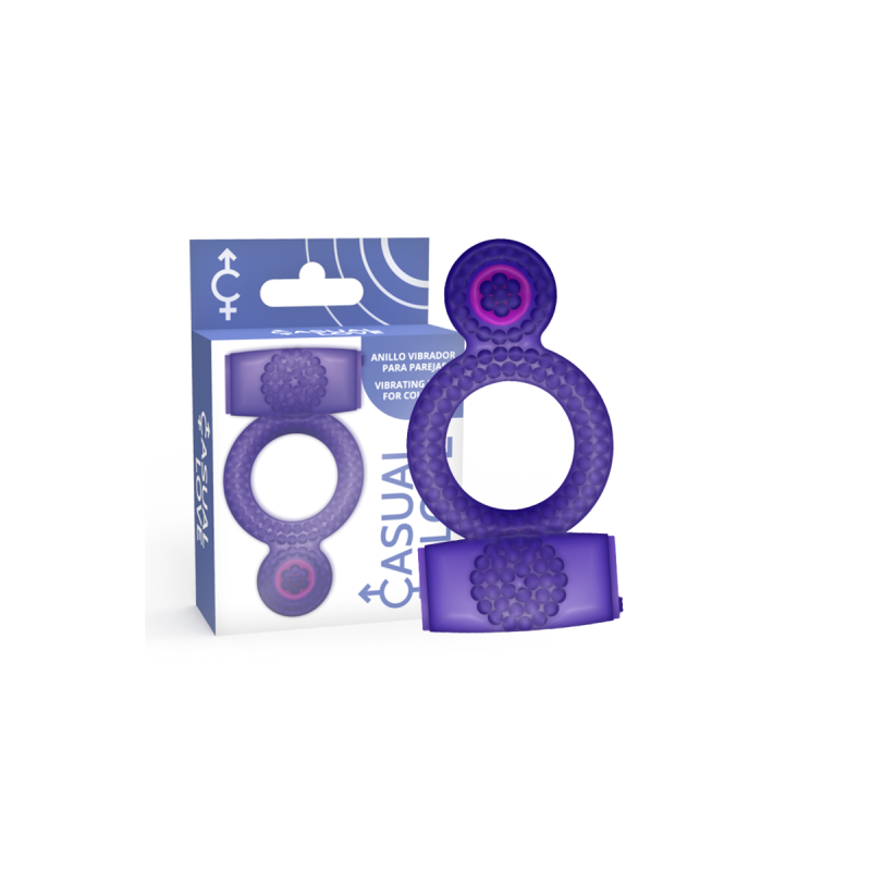 CASUAL LOVE - ANELLO DOUBLE PLEASURE LILLA - Cockring con vibrazione