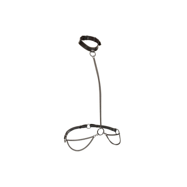 CALEXOTICS - EUPHORIA COLLAR HALTER Y CORREA CON CADENA