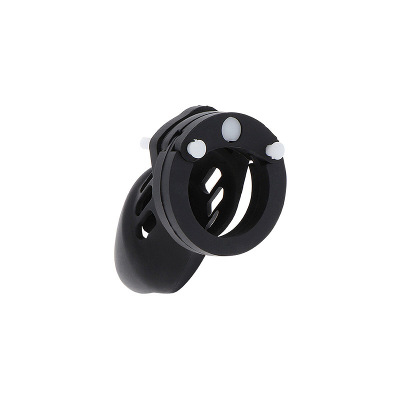 Hidden Desire - Extreme Cage De Chasteté Silicone Taille S Noir |